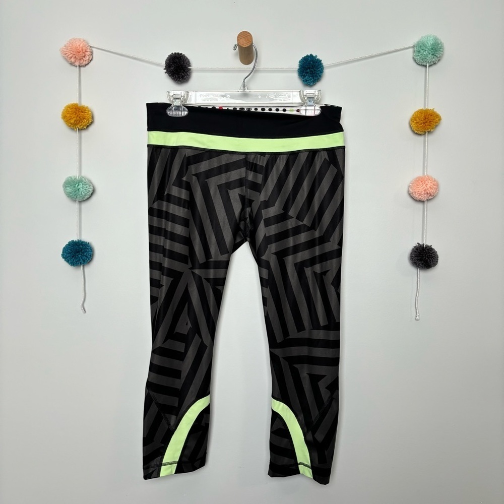 LULULEMON INSPIRE SEA WHEEZE CROP LEGGINGS